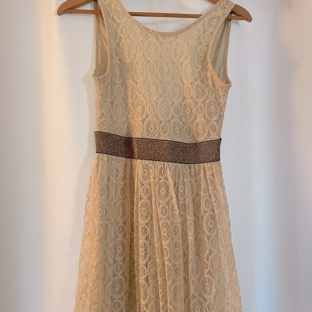 Love, Audrey White Lace mini dress